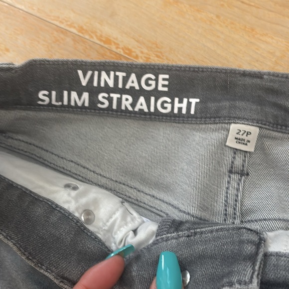 J. CREW Vintage Gray Ankle Straight Fit Jeans - Picture 6 of 11